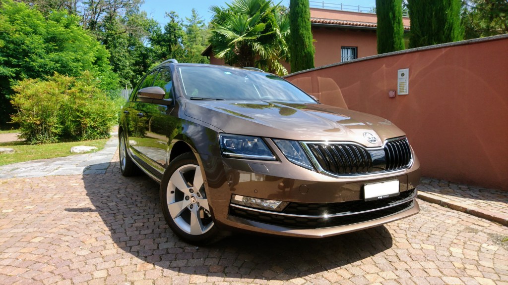 Maple brown Skoda Octavia (2019). 